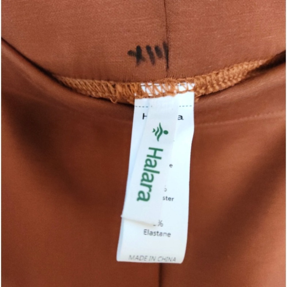 Halara Flex High Waisted Pocket Tapered Work Pants Size Small Glazed Ginger Rust - Picture 9 of 11